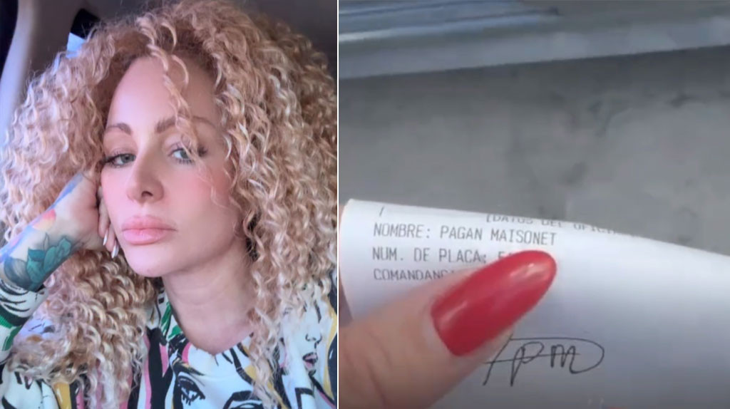 Video: La Burbu se estaciona en contra del tránsito y se molesta porque le da un Ticket