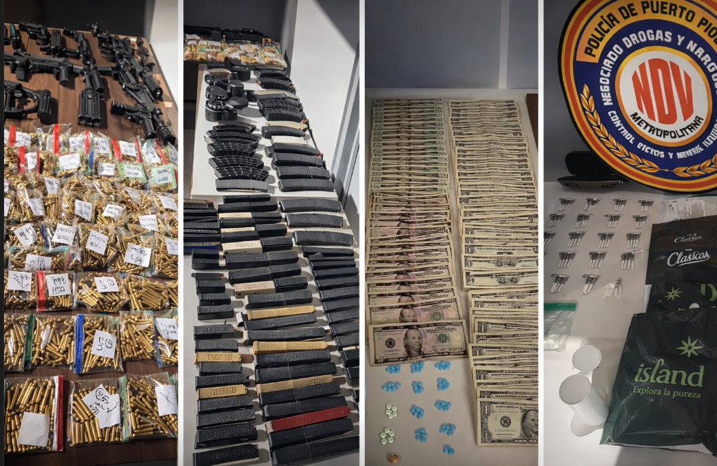 Video:Ocupan arsenal de armas y municiones en Hato Rey, arrestaron a tres