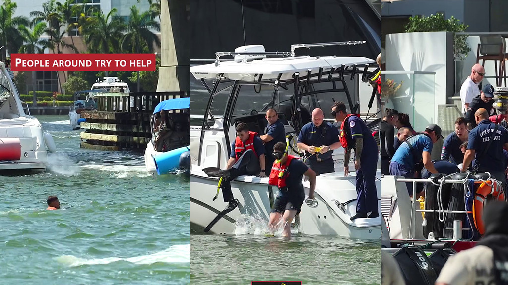 Video:Niño en Miami cae de un bote y fallece a pesar de los esfuerzos de rescate