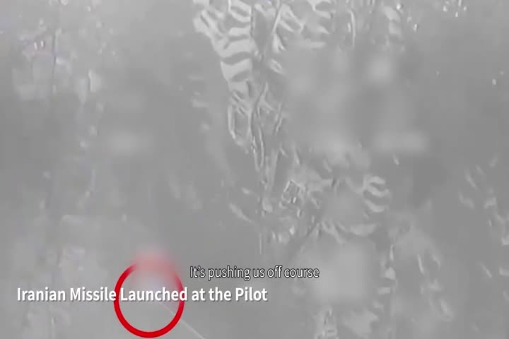 Video: Piloto de la Fuerza Aérea de Israel evade misiles tierra-aire iraníes sobre Teherán en plena operación militar