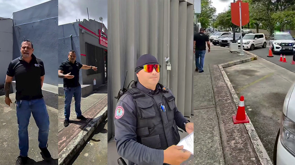 Video: Dueño de negocio en Carolina descontrolado por un estacionamiento