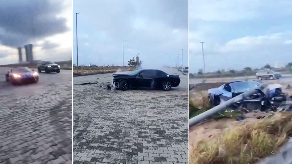 VIDEO: Conducto muere en carrera callejera luego de chocar contra otro carro