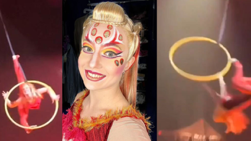 Video:Acróbata de Cirque du Soleil sufre caída en pleno show en Portland