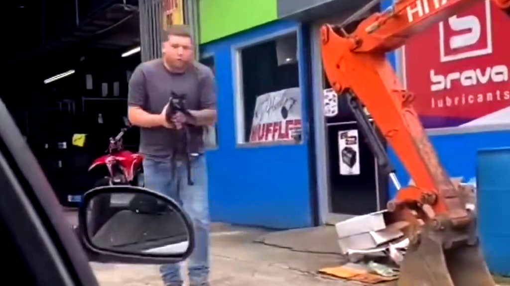 Video: Boricua rescata una gata que tenía problemas estomacales