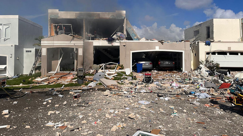 Video: Explosión en residencia de la urbanización Encantada en Trujillo Alto
