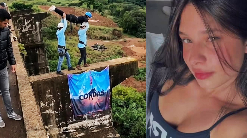 Video: Una joven muere al caer 40 metros tras ser lanzada sin cuerda de seguridad
