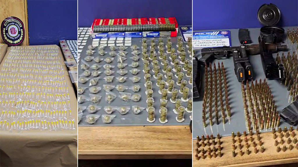 Video:Ocupan rifle AK-47, drogas y cientos de municiones en allanamiento en residencial de Luquillo