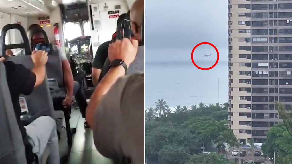 Video: Helicóptero cae en picada hacia el mar con pasajeros a bordo y logra recuperarse en el último segundo