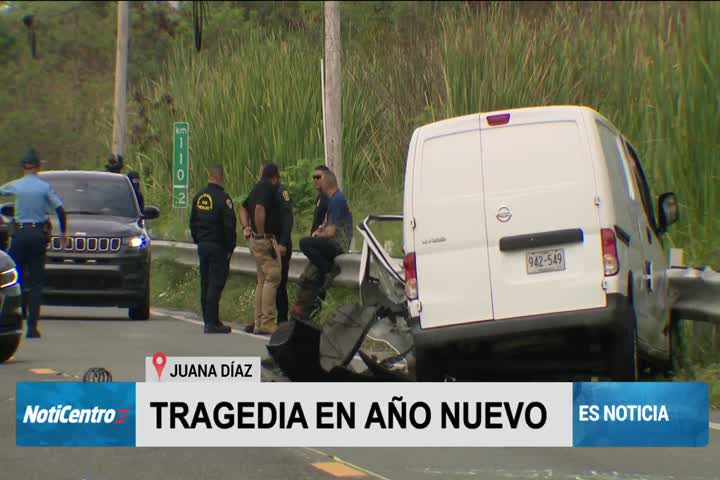 Video: Identifican hombre que murió en el primer accidente fatal del 2026 en Juana Díaz