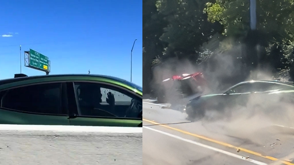 Video: Conductor ora mientras su Ford eléctrico se descontrola en la autopista, desatando un gran accidente