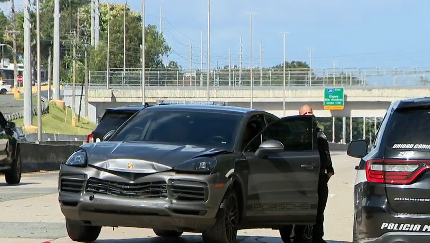 Video de la escena donde mujer fue herida de bala en medio de incidente con conductor en el expreso 52
