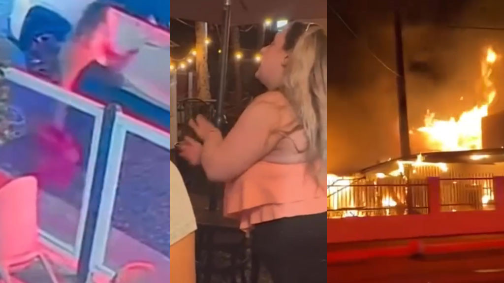 Publican video de la “Gringa” pegándole fuego a los negocios de Cabo Rojo