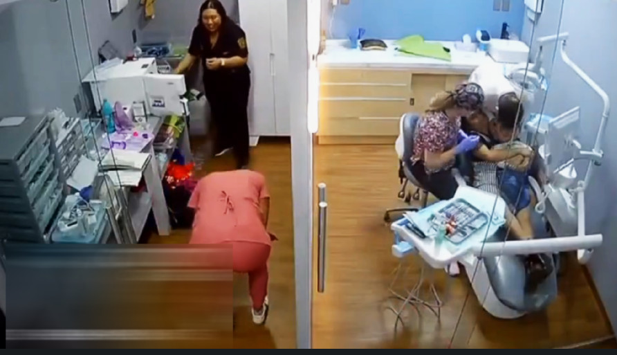 Video: Niño llora sin parar en el dentista, pero mira lo que le pasó a la asistente que hasta el nene dejó de llorar