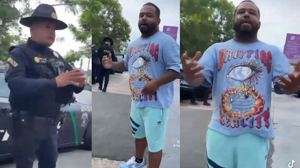 Video: Molesto "Bobo Flow" porque los municipales de Guaynabo le quitaron la tablilla