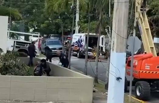 Video: Afectados tres obreros tras recibir descarga eléctrica en Santurce