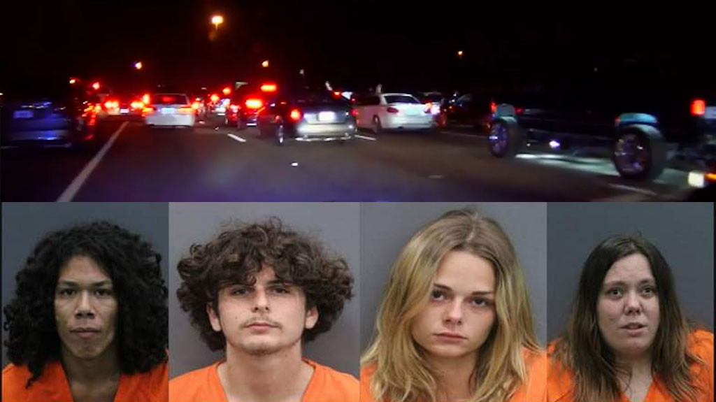 Video: Se pusieron de payasos a cerrar la I-75 en Florida para hacer carreras clandestinas, huyeron de la Policía a 140 MPH y terminaron arrestados