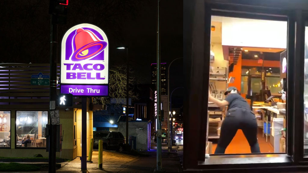 Video: Empleada de Taco Bell comienza perreandole a un cliente y le da más de lo que pidió
