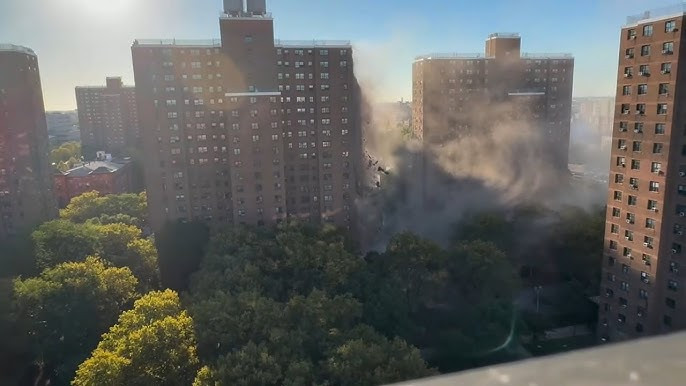 Video muestra el momento en que un edificio en el Bronx colapsa parcialmente