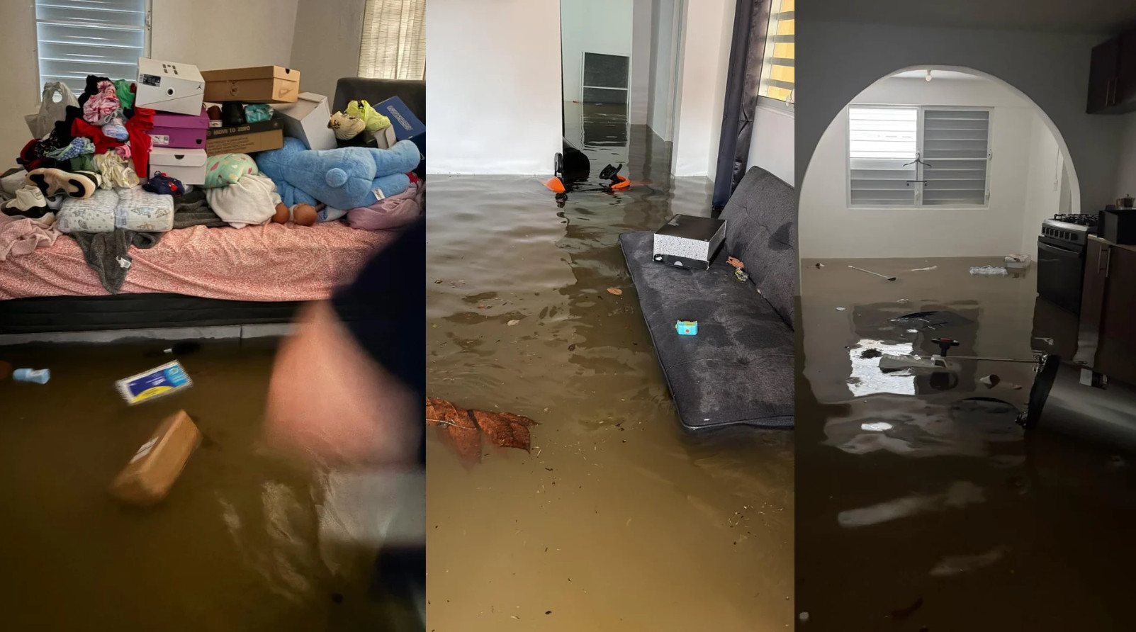 Video:Familia en Las Piedras lo pierde todo tras inundaciones en la comunidad