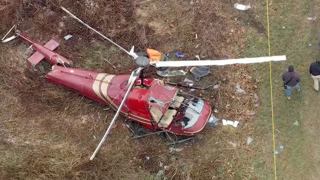 Video: Choque de helicópteros en pleno vuelo deja un muerto y un herido en el sur de Nueva Jersey