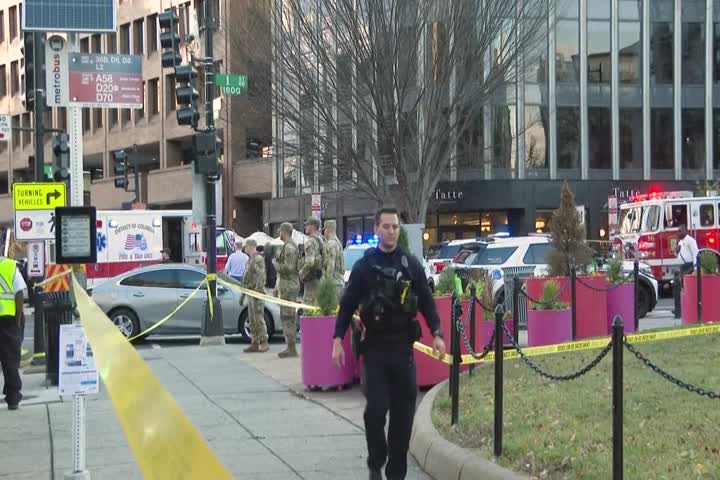 Video: Mueren dos miembros de Guardia Nacional de EE.UU. baleados cerca de la Casa Blanca