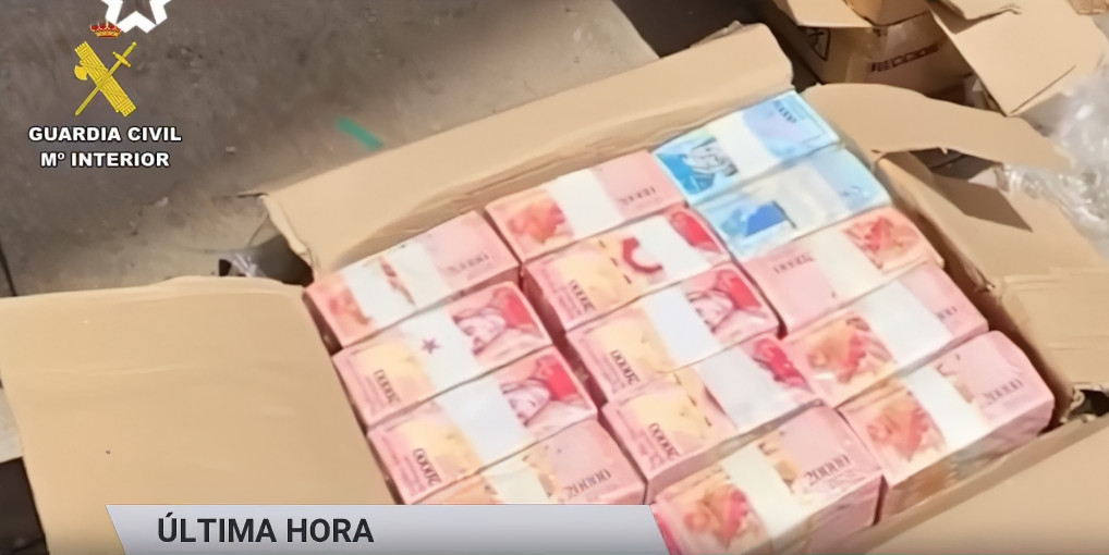 Video:Arrestan a cuatro personas por introducir ilegalmente 6.000 millones de bolívares venezolanos a través del aeropuerto de Madrid