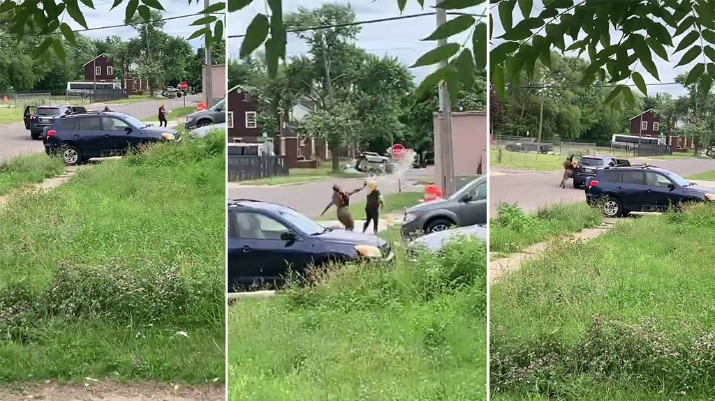Video: Mujer llega con sus amigas a la casa de su ex para tirarle huevos, pero en la huida ocurrió lo más inesperado. ¡Miren lo que pasó!