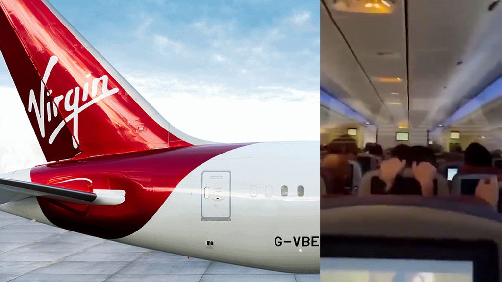 Video: Momentos de tensión por fuerte turbulencia en un vuelo de Virgin Atlantic de Washington a Londres