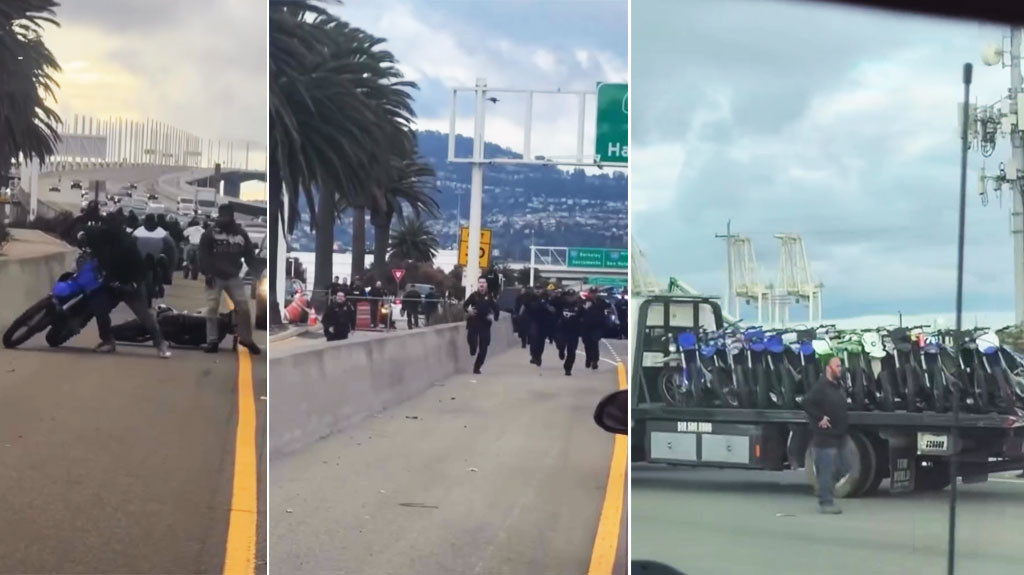 Video:Golpe policiaco a corridas de motoras en California