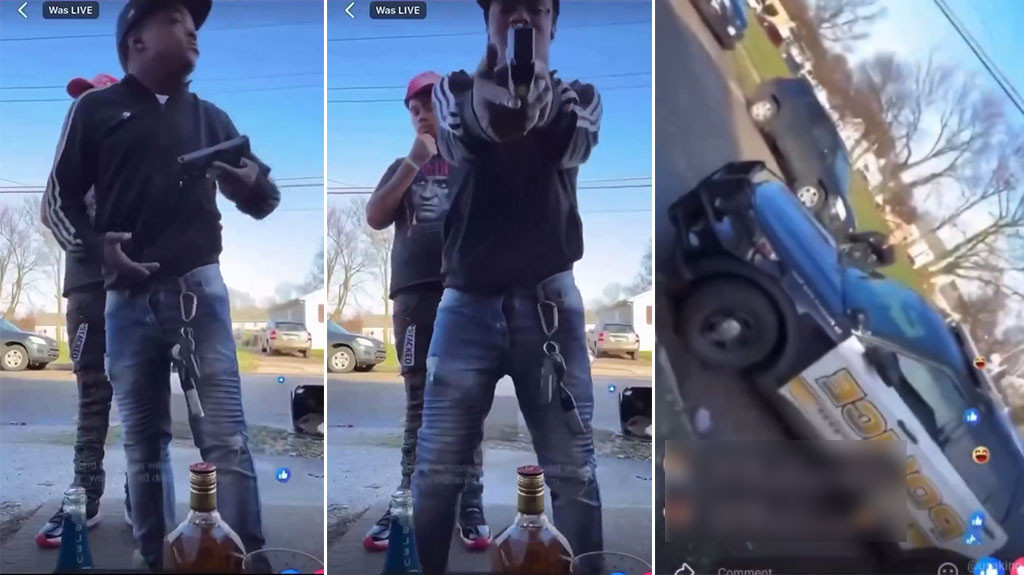 Video: Hombre presume un arma en pleno livestream y minutos después la Policía llegó a su casa