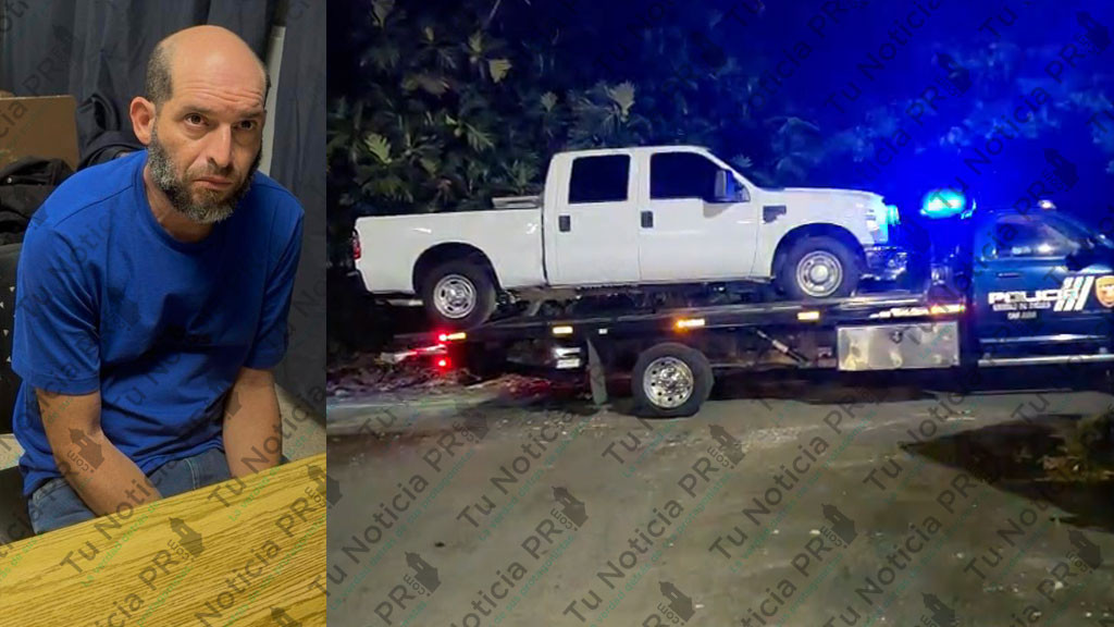 Video: Arrestan en Hato Rey a hombre por posesión de guagua Ford F-250 reportada como hurtada