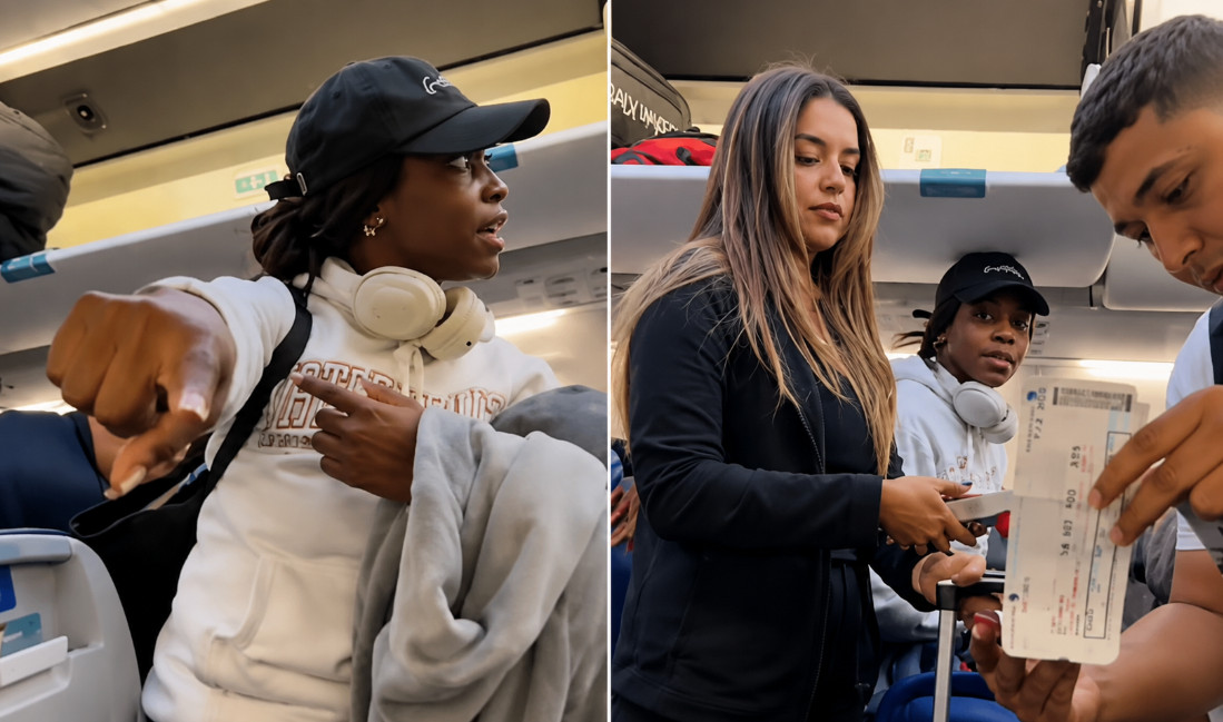 Video: Una mujer reservó el asiento 7A (ventanilla) cuando abordó, la pasajera asignada al 7B estaba sentada en su asiento