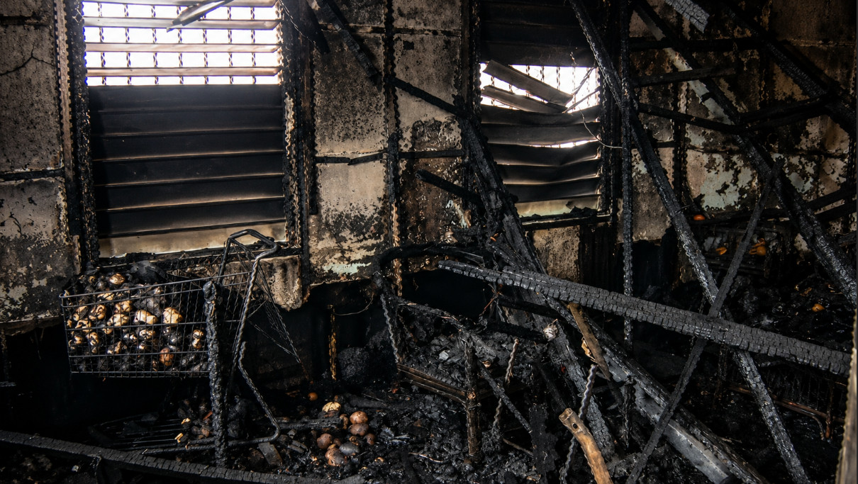 Video:Se incendia negocio en Juana Díaz a horas de abrir sus puertas