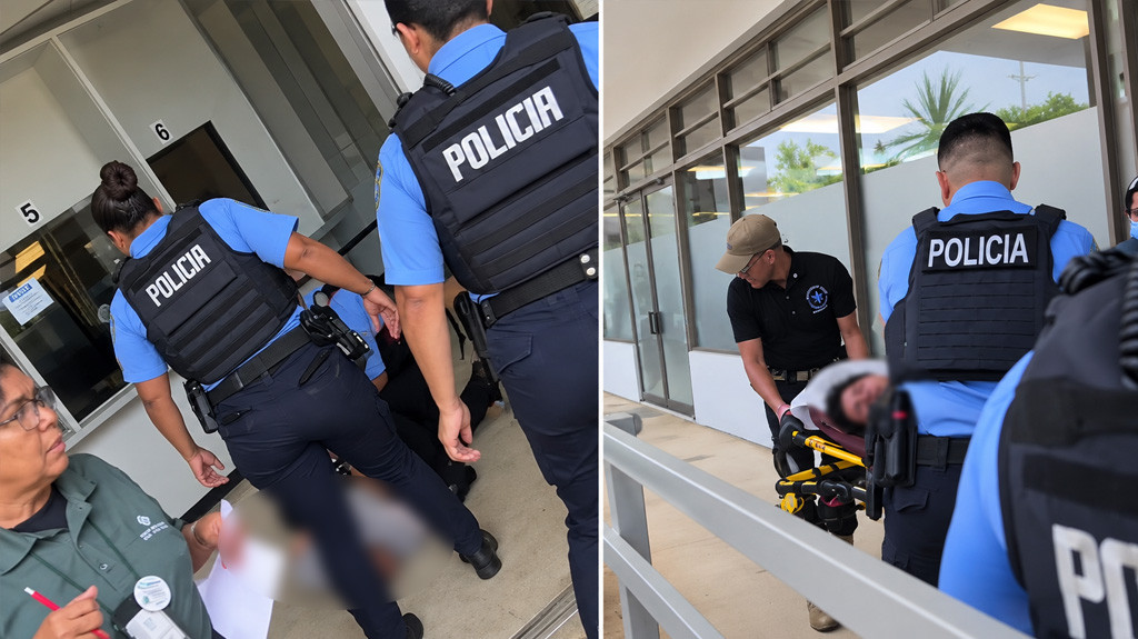 Video: Mujer sufre aparente crisis nerviosa en oficina del desempleo en Hato Rey y es sacada en camilla