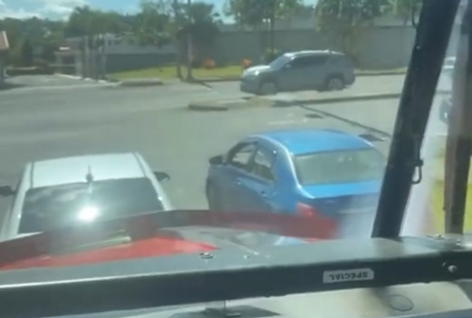 Video: Camionero en PR vacilando con sirena de policía