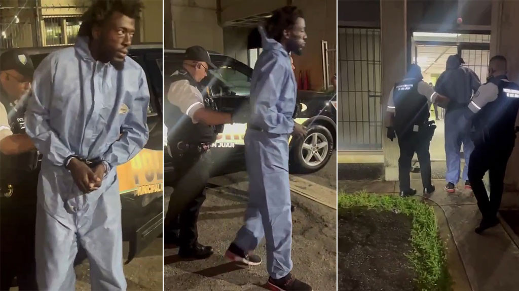 Video del momento que llega al tribunal el "Rompe Cristales de Calle Loíza"