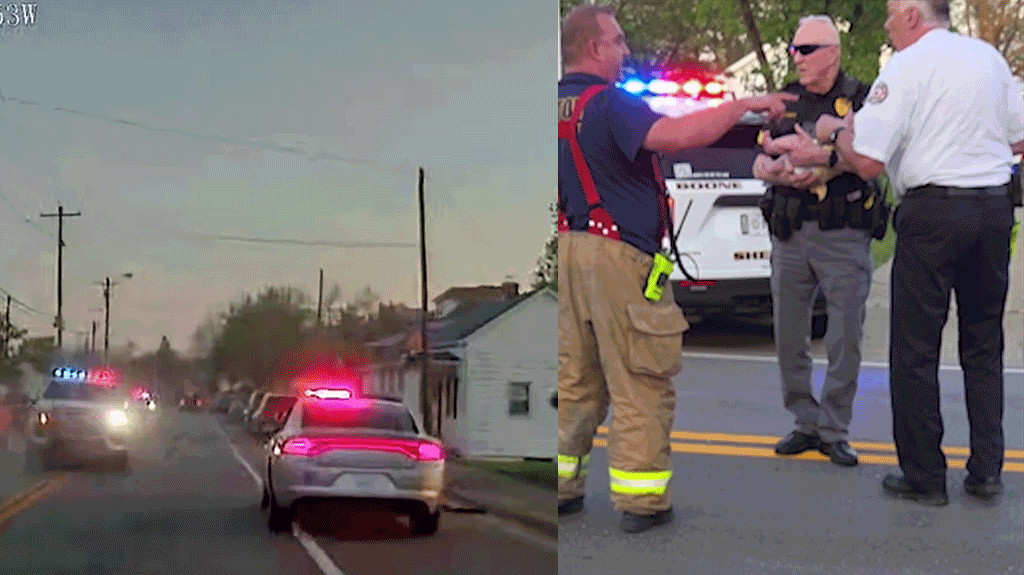 Video: Policía rescata a bebé tras persecución que termina en violento choque en Kentucky