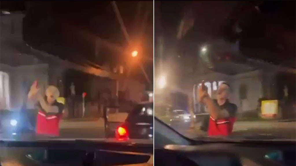 Video: Se bajó de su carro para amenazar a los de atrás y miren qué pasó