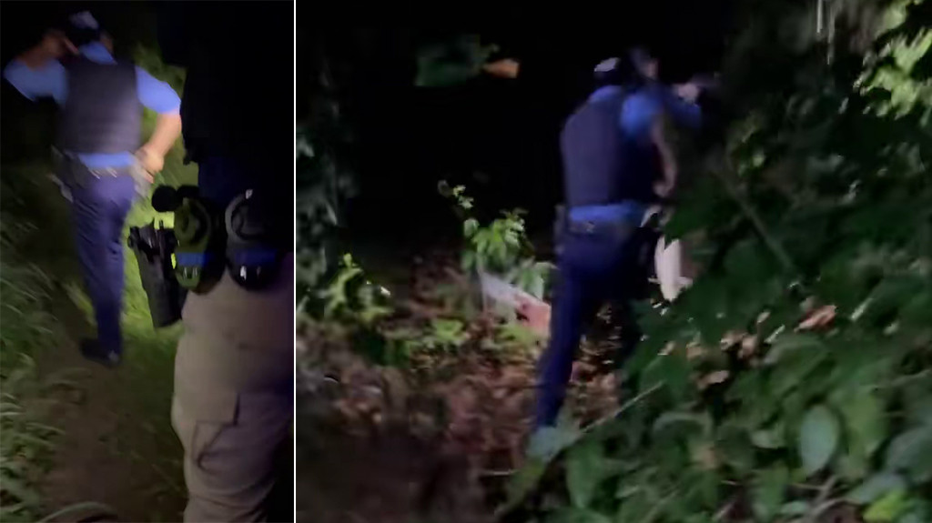 Video: Publican video de Body Cam de policías estatales durante persecución en monte de PR