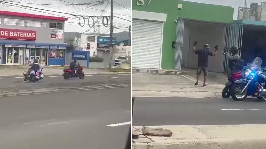 Video: Títere en Motora termina arrestado en Caguas luego de persecución