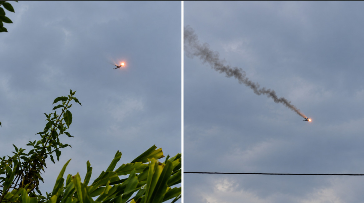 Video: Aeronave es captada con fuego y humo mientras sobrevolaba Humacao