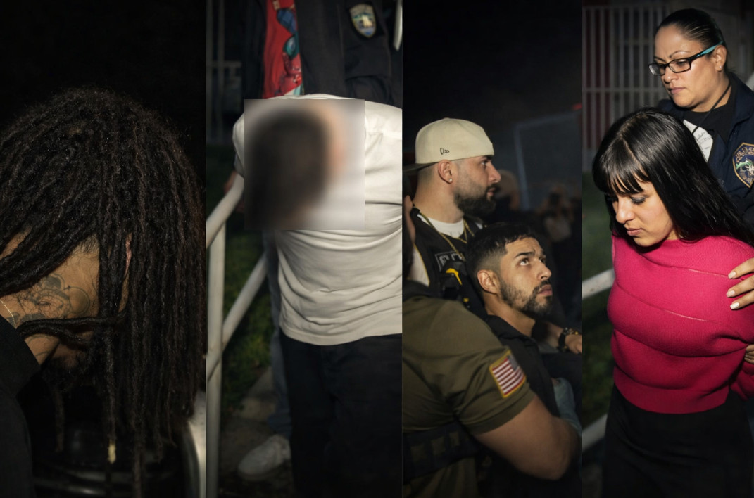 Video: Un menor y cuatro adultos arrestados en allanamiento en residencial de Cayey