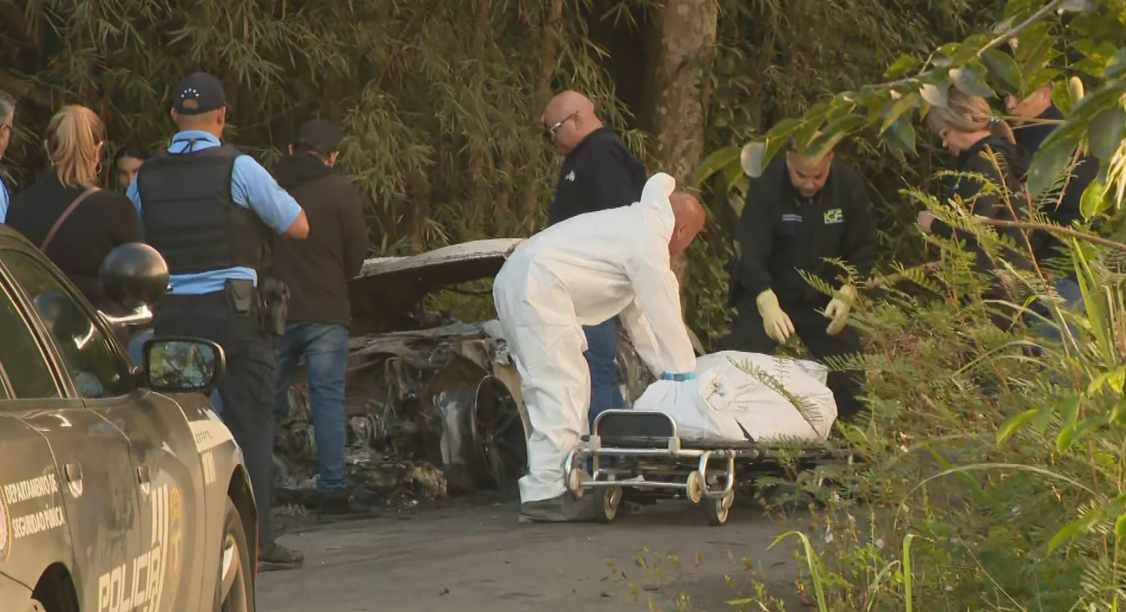 Video: Hallan cuerpo en auto completamente quemado en San Lorenzo