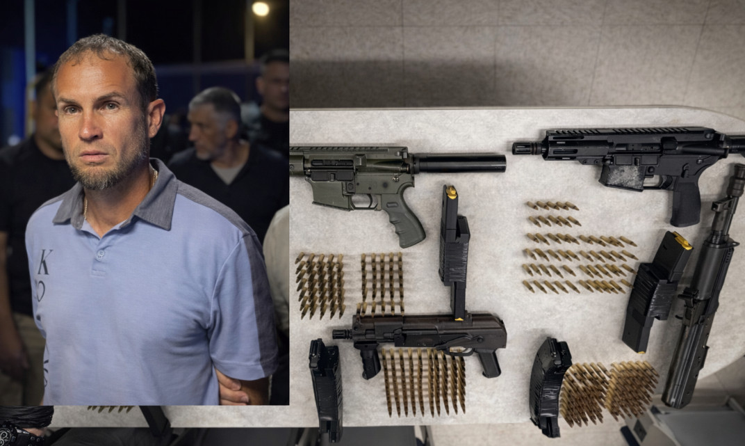 Video: Dos arrestados con cuatro rifles, pistolas y un chaleco antibala en Arecibo