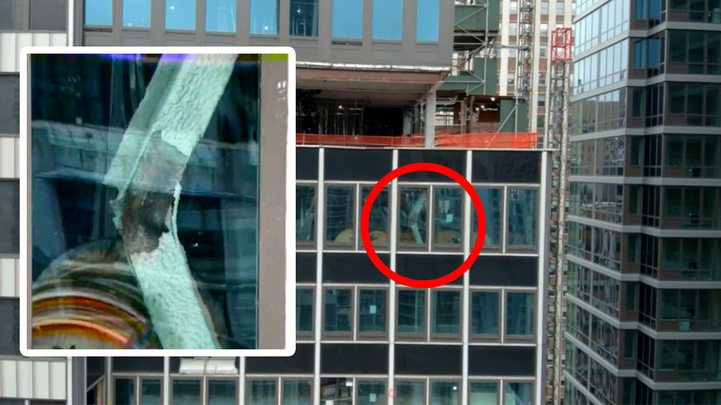 Video:Evacúan rascacielos de 37 pisos en Nueva York ante riesgo de derrumbe