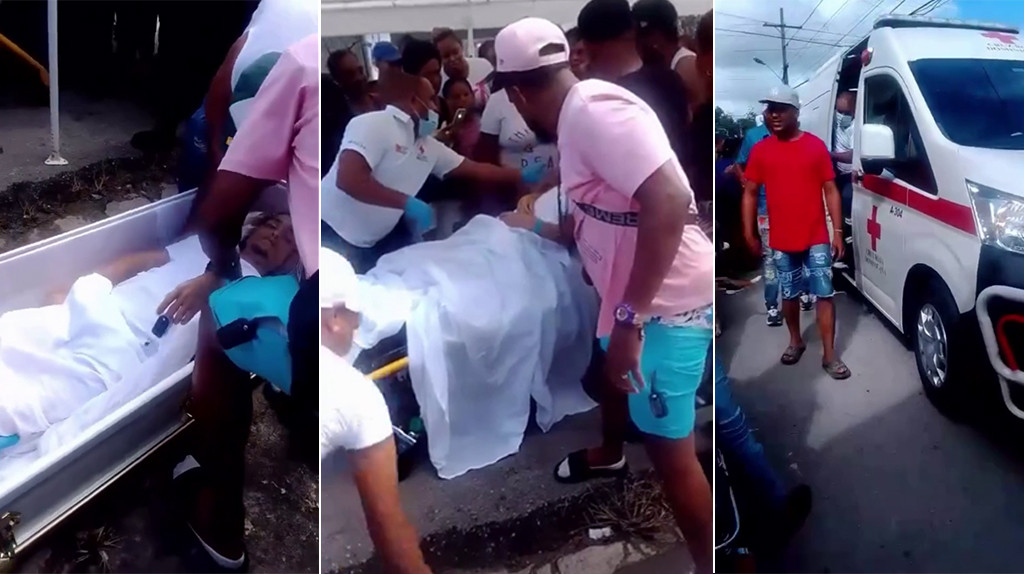 Video: ¡De la funeraria al hospital! Joven "muerto" abre los ojos minutos antes de ser velado en RD, miren lo que paso