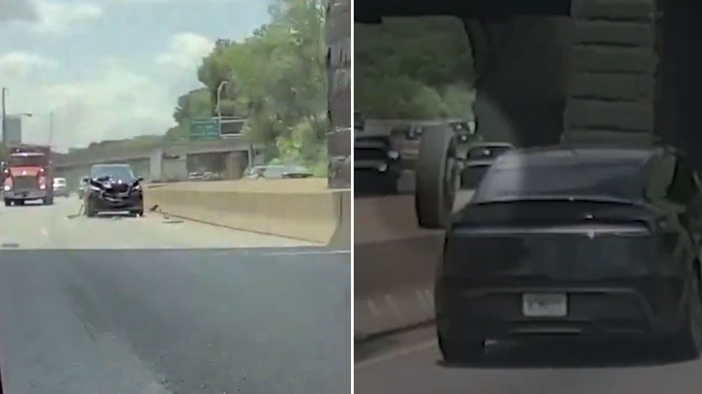 Video viral: Neumático atraviesa la autopista y choca de frente contra un SUV enPensilvania