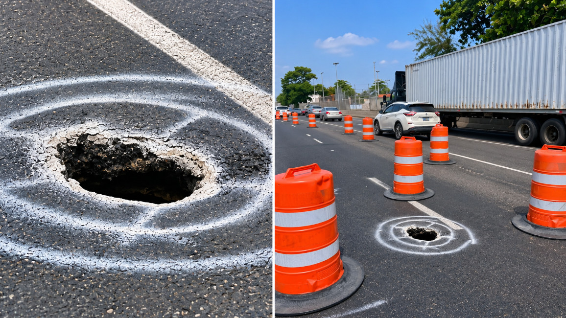 Video:Para largo extenso tapón en la Baldorioty de Castro por trabajos del DTOP tras socavón