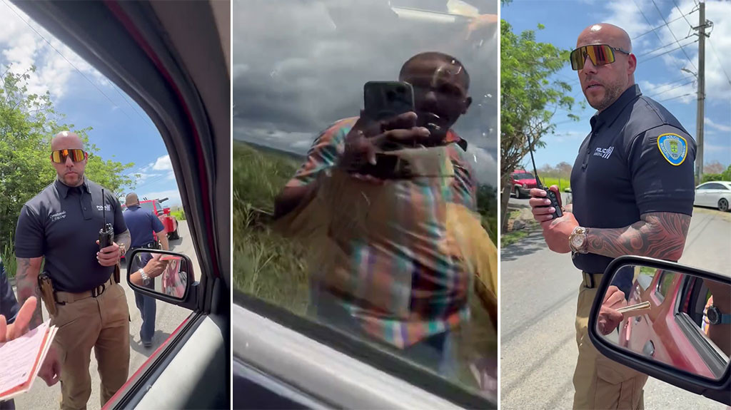 Video: Policía en Añasco pierde la chaveta con conductor imprudente