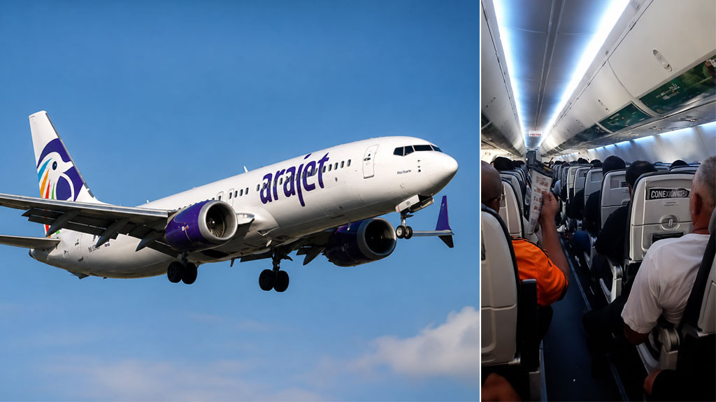 Video: Pasajero denuncia que viajaron sin aire acondicionado en vuelo de Arajet de Santo Domingo a Miami